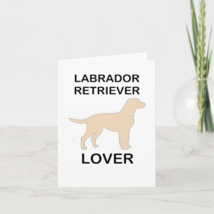 gelbe Labrador Liebhaber Karte