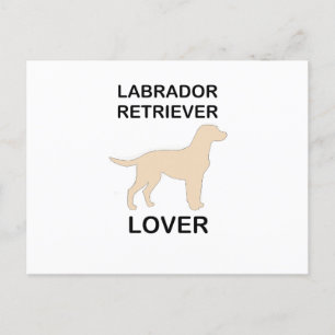 gelbe Labrador Liebhaber Postkarte
