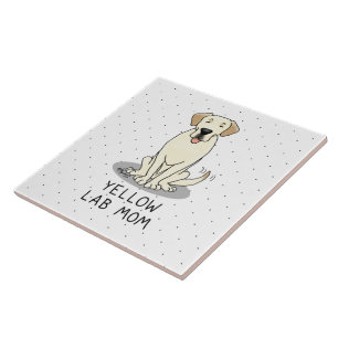Gelbe Labrador Mama Labrador Retriever Mama Niedli Fliese