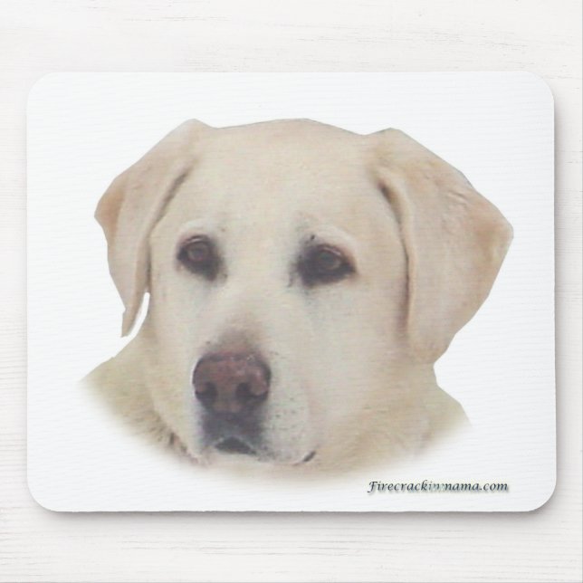 Gelbe Labrador Mousepad (Vorne)