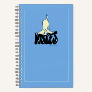 Gelbe Labrador Notes Blue Custom Notizbuch