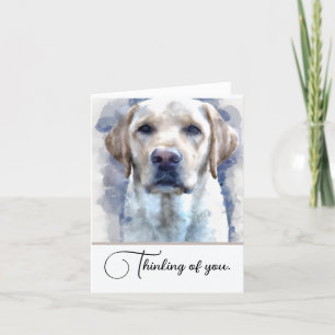Gelbe Labrador Personalisiertes Denken Sie an Sie