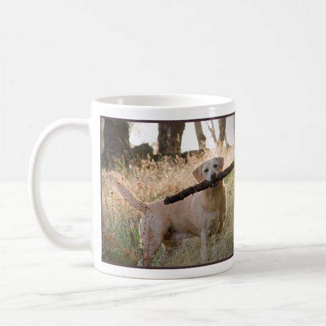 Gelbe Labrador-Retriever-Tasse Kaffeetasse (Links)