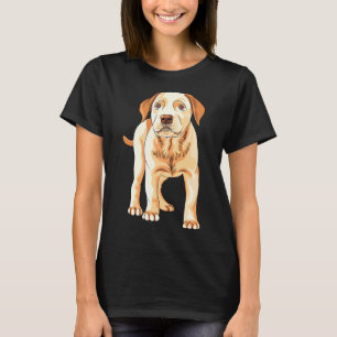 Gelbe Labrador Silhouette S Watercolor Labrador Re T-Shirt