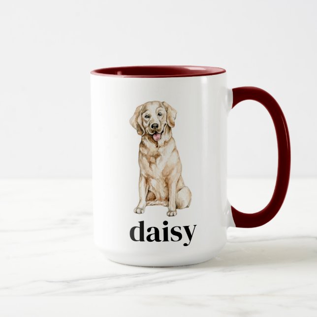 Gelbe Labrador Tasse (Rechts)
