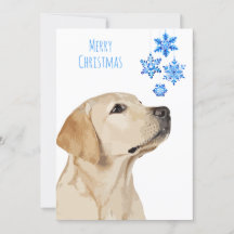Gelbe Labrador Weihnachts-Schneeflocke Niedlicher