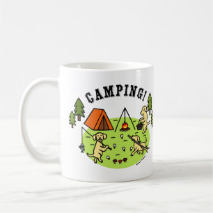 Gelbe Labradors-Camping-Tasse Kaffeetasse