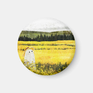 Gelbe Landschaft Magnet