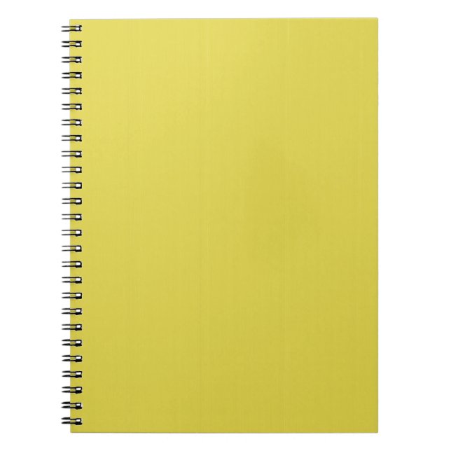 Gelbe leere schlichte DIY Schablone addieren Notizblock (Vorderseite)