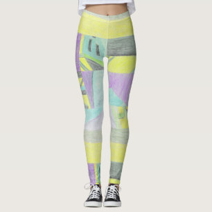 Gelbe Leggings