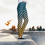 Gelbe Leggings<br><div class="desc">Fügen Sie Ihrem Kleiderschrank einen Pop fett formatierter Retro-Grafiken mit den Leggings Checkered Blue und Gelb Sunset hinzu.</div>