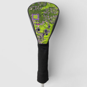 Gelbe Leiterkarte der gedruckten Leiterplatte Golf Headcover