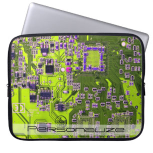 Gelbe Leiterkarte der gedruckten Leiterplatte Laptopschutzhülle
