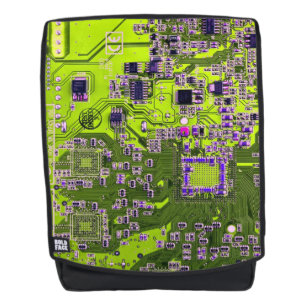 Gelbe Leiterkarte der gedruckten Leiterplatte Rucksack