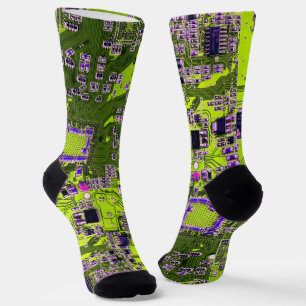 Gelbe Leiterkarte der gedruckten Leiterplatte Socken