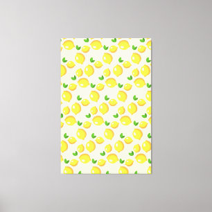 Gelbe Lemons Canvas Print Leinwanddruck