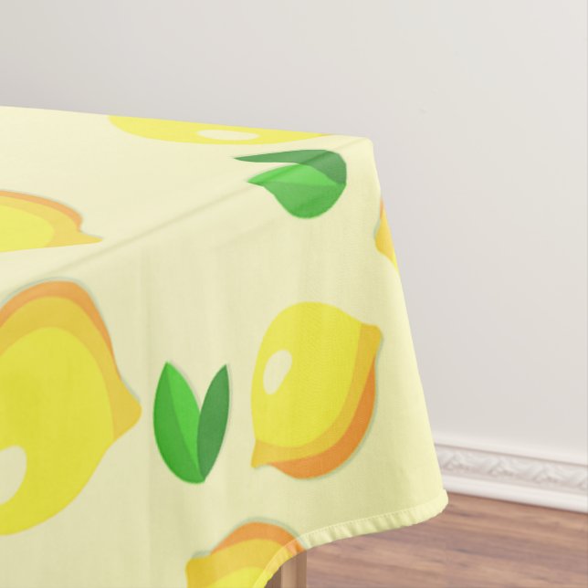 Gelbe Lemons Tischdecke (Beispiel)