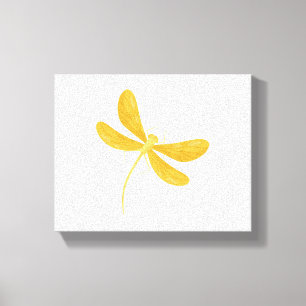 Gelbe Libelle Leinwanddruck