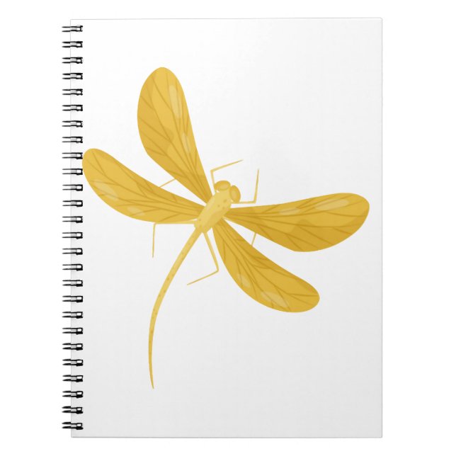 Gelbe Libelle Notizblock (Vorderseite)