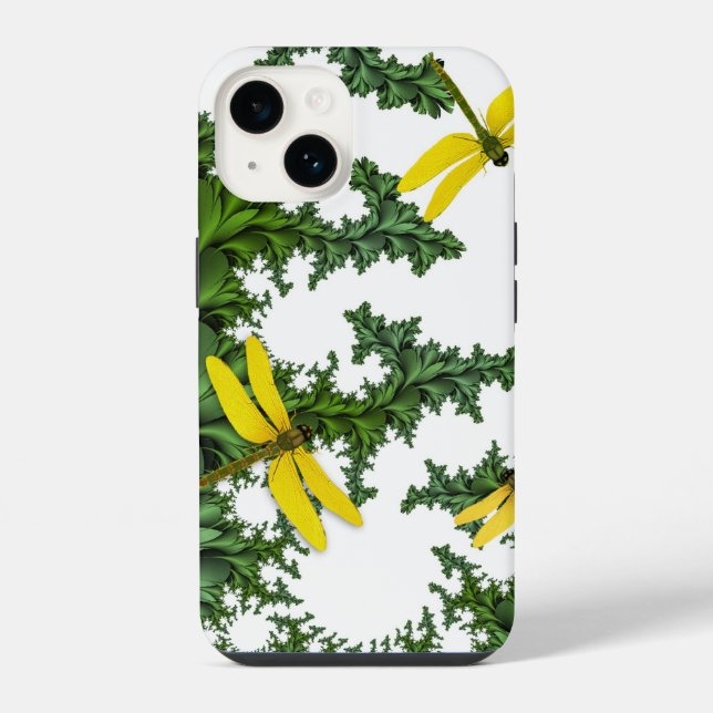 Gelbe Libfische iPhone 14 Hülle (Rückseite)