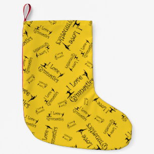 Gelbe Liebe Gymnastik Kleiner Weihnachtsstrumpf