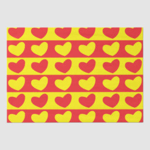 Gelbe Liebe Herz Seidenpapier