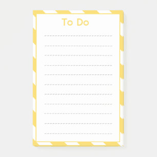 Gelbe Liegestuhlstreifen zur Auswahl Post-it Klebezettel