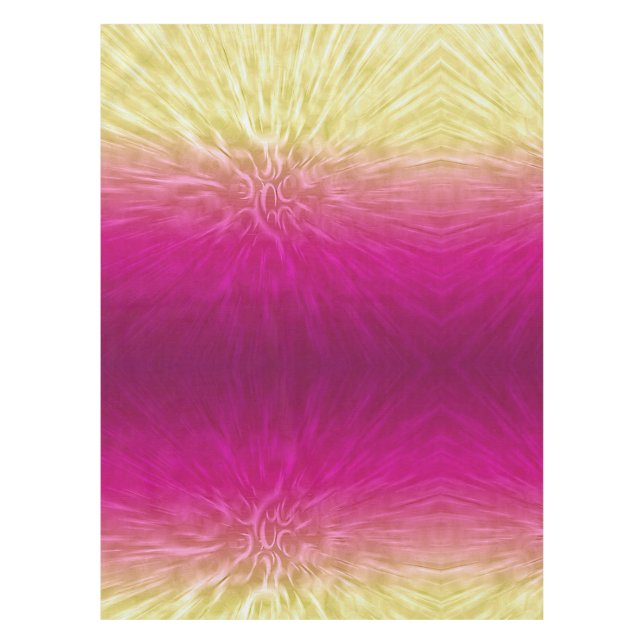Gelbe Lila Krümmer Tischdecke (Vorderseite)