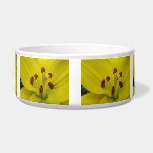 Gelbe Lilie Floral Hundeschale Napf
