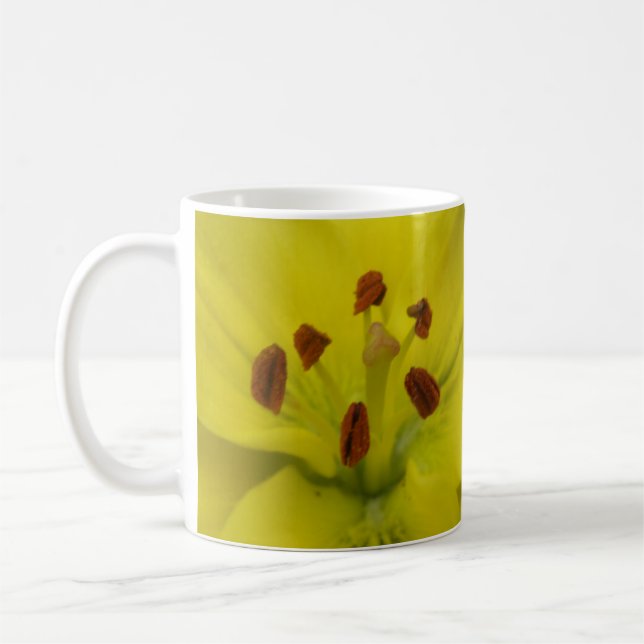 Gelbe Lilienblume Tasse (Links)