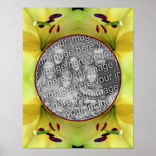 Gelbe Lilienblüte Nahaufnahme Erstellen Sie Ihr ei Poster