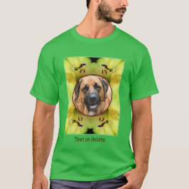 Gelbe Lilienrahmen schaffen Ihr eigenes Foto T-Shirt
