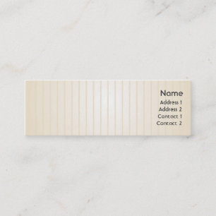 Gelbe Linien - dünn Mini Visitenkarte