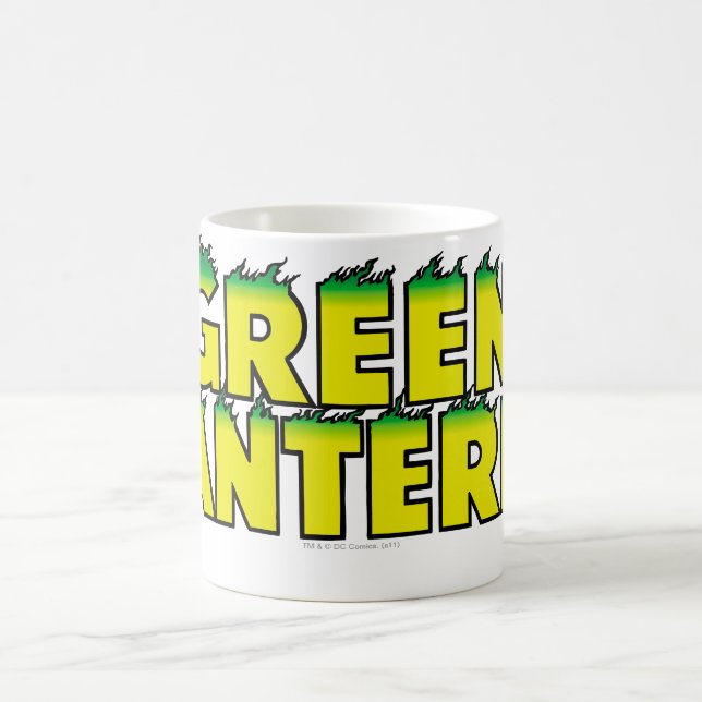 Gelbe Logo-Flammen Kaffeetasse (Mittel)