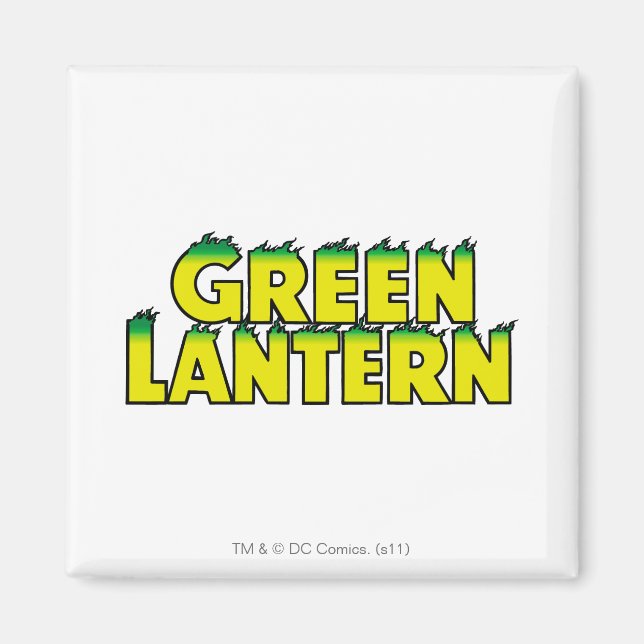 Gelbe Logo-Flammen Magnet (Vorne)