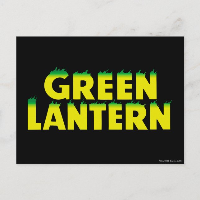 Gelbe Logo-Flammen Postkarte (Vorderseite)