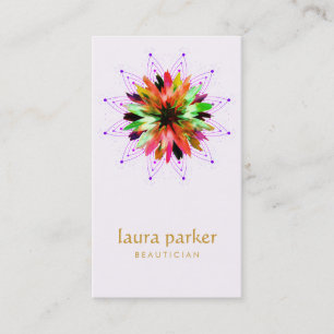 Gelbe Lotus Blume Logos Heiltherapie Yoga Visitenkarte