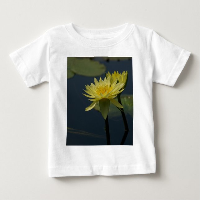 Gelbe Lotus-Wasserlilie Baby T-shirt (Vorderseite)