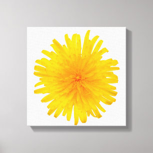 Gelbe Löwenzahn-Blume Leinwanddruck