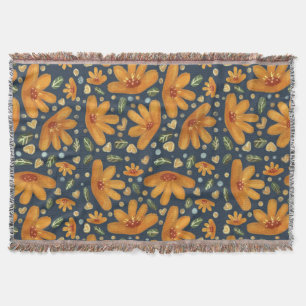 Gelbe Luxusblumen Decke