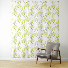 Gelbe Magnolien auf Tapestry Wandteppich