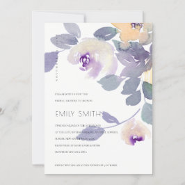 GELBE MAUC LILAC FLORAL BRAUTPARTY EINLADEN DANKESKARTE
