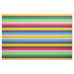 Gelbe mexikanische Serape-Blanket-Streifen Stoff
