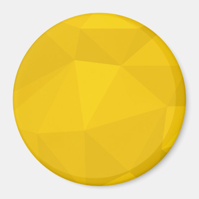 Gelbe, moderne, coole, trendige, urbane geometrisc magnet (Vorne)