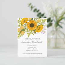 Gelbe moderne Sonnenblumen Bouquet-Brautparty