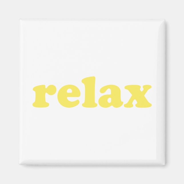 Gelbe moderne Typografie lustig cool Magnet (Vorne)