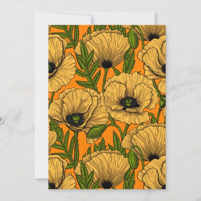Gelbe Mohnblumen (Vorderseite)
