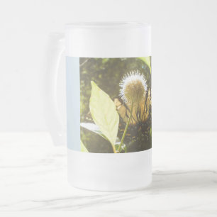 Gelbe Monarch Frosty Glass-Tasse Mattglas Bierglas
