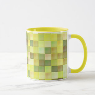 Gelbe Mosaike-Tasse Tasse