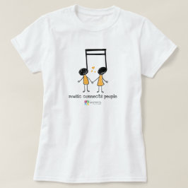 Gelbe Musik verbindet Menschen T-Shirt
